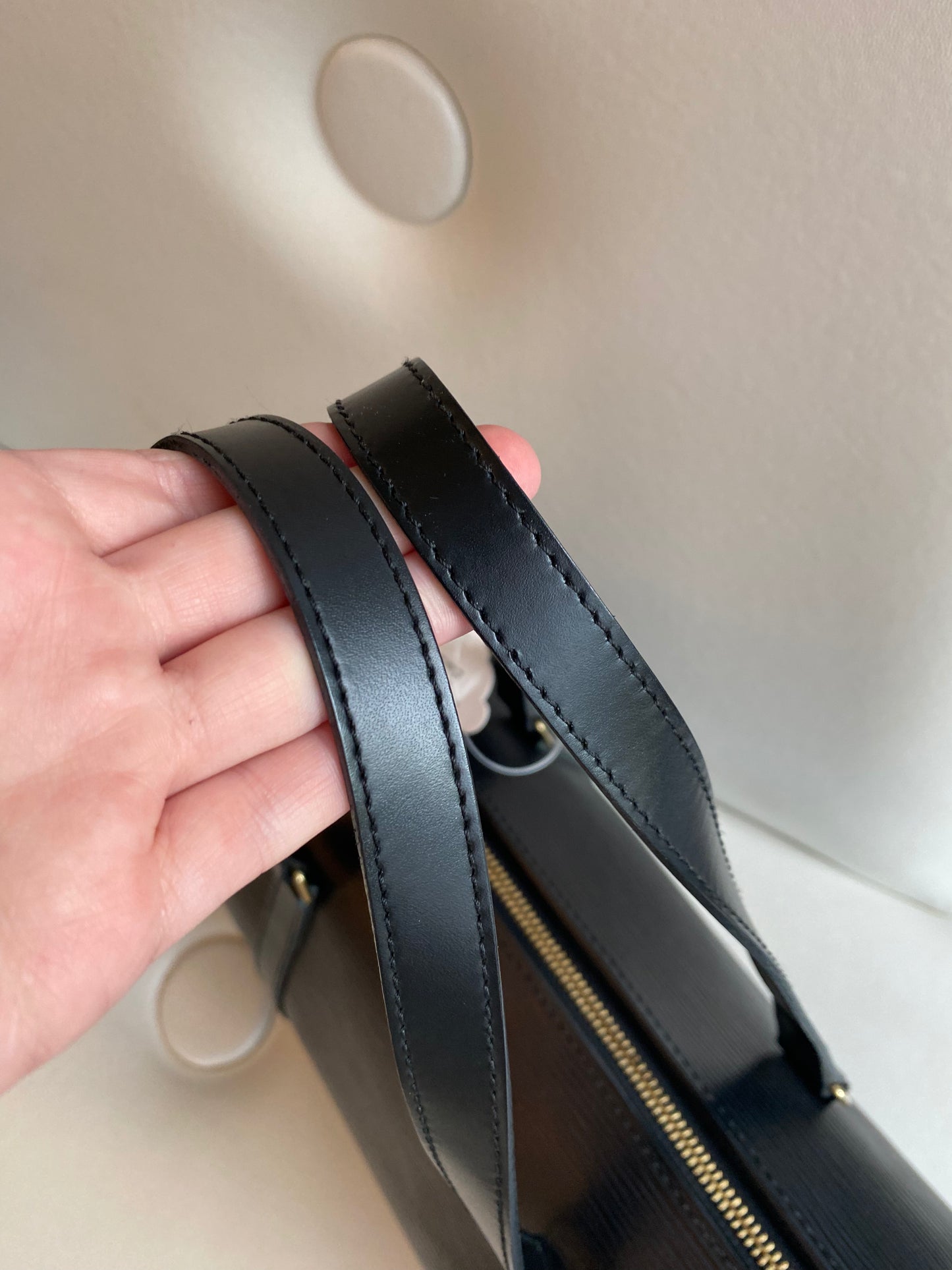 Louis Vuitton Soufflot Black Epi