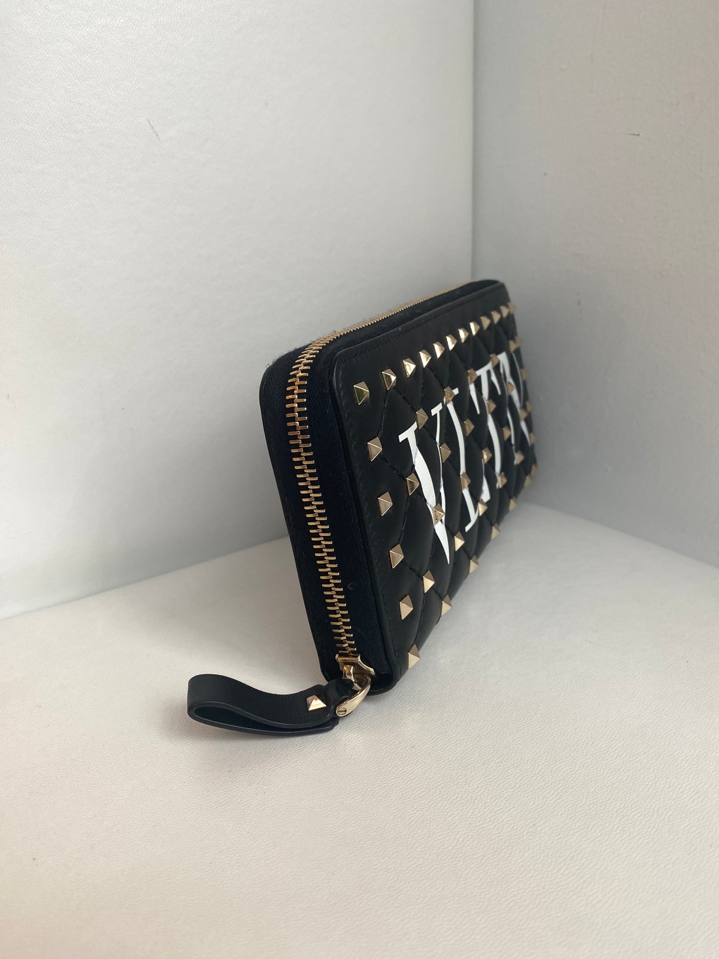 Valentino Studded Zippy Wallet