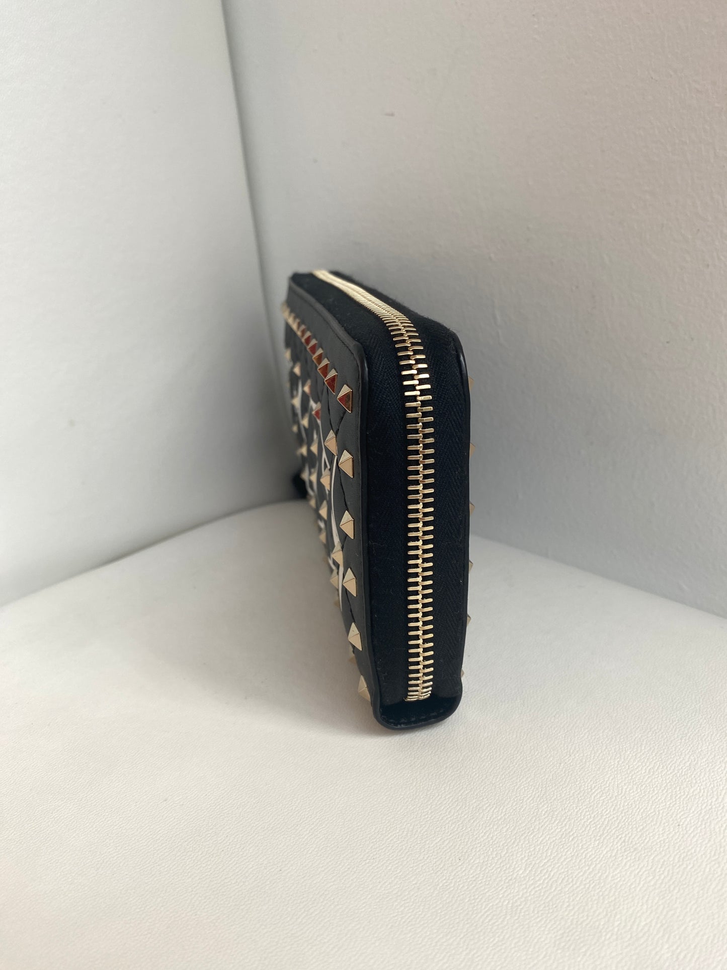 Valentino Studded Zippy Wallet