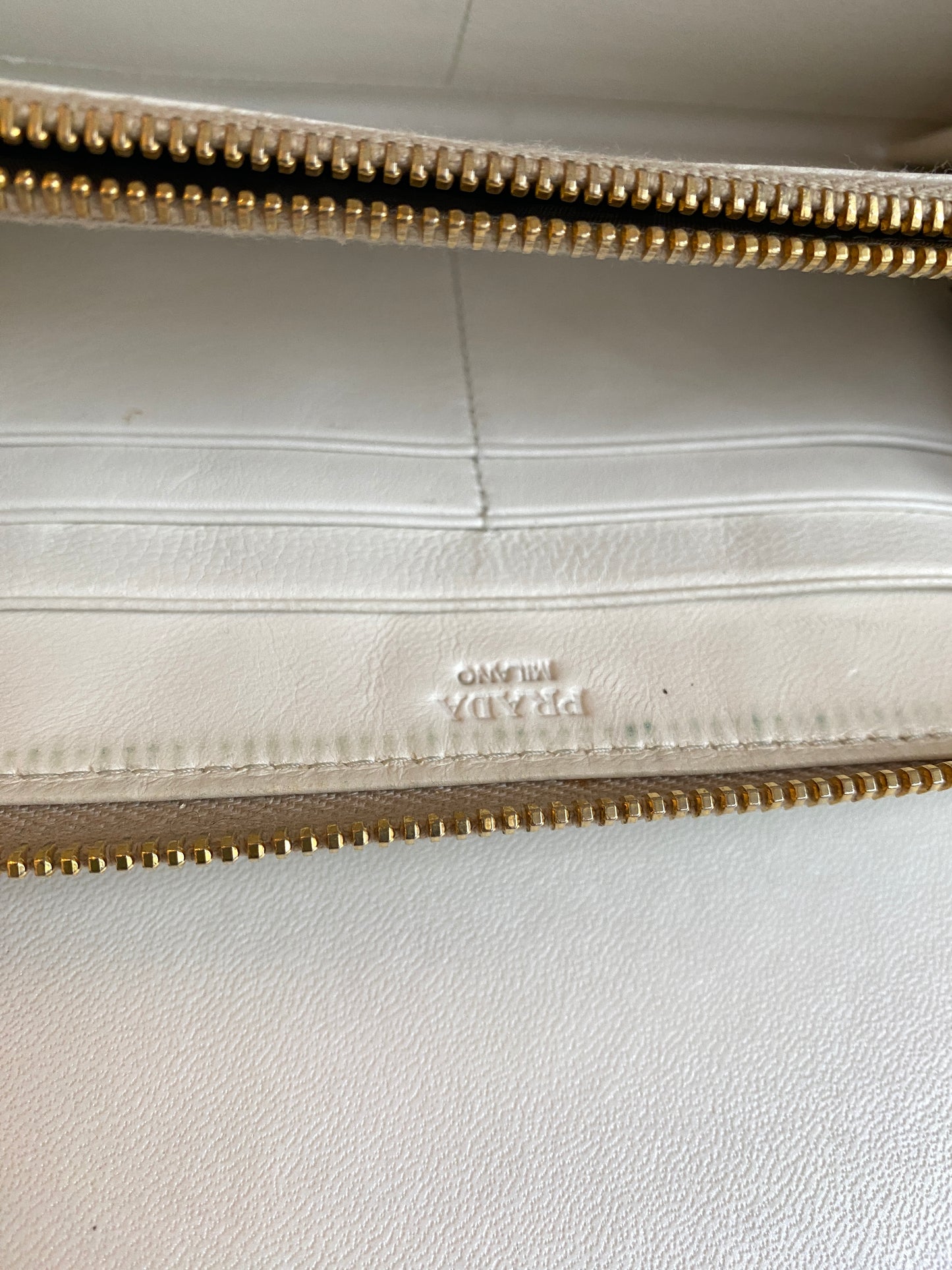 Prada Bejeweled Pale Green Wallet