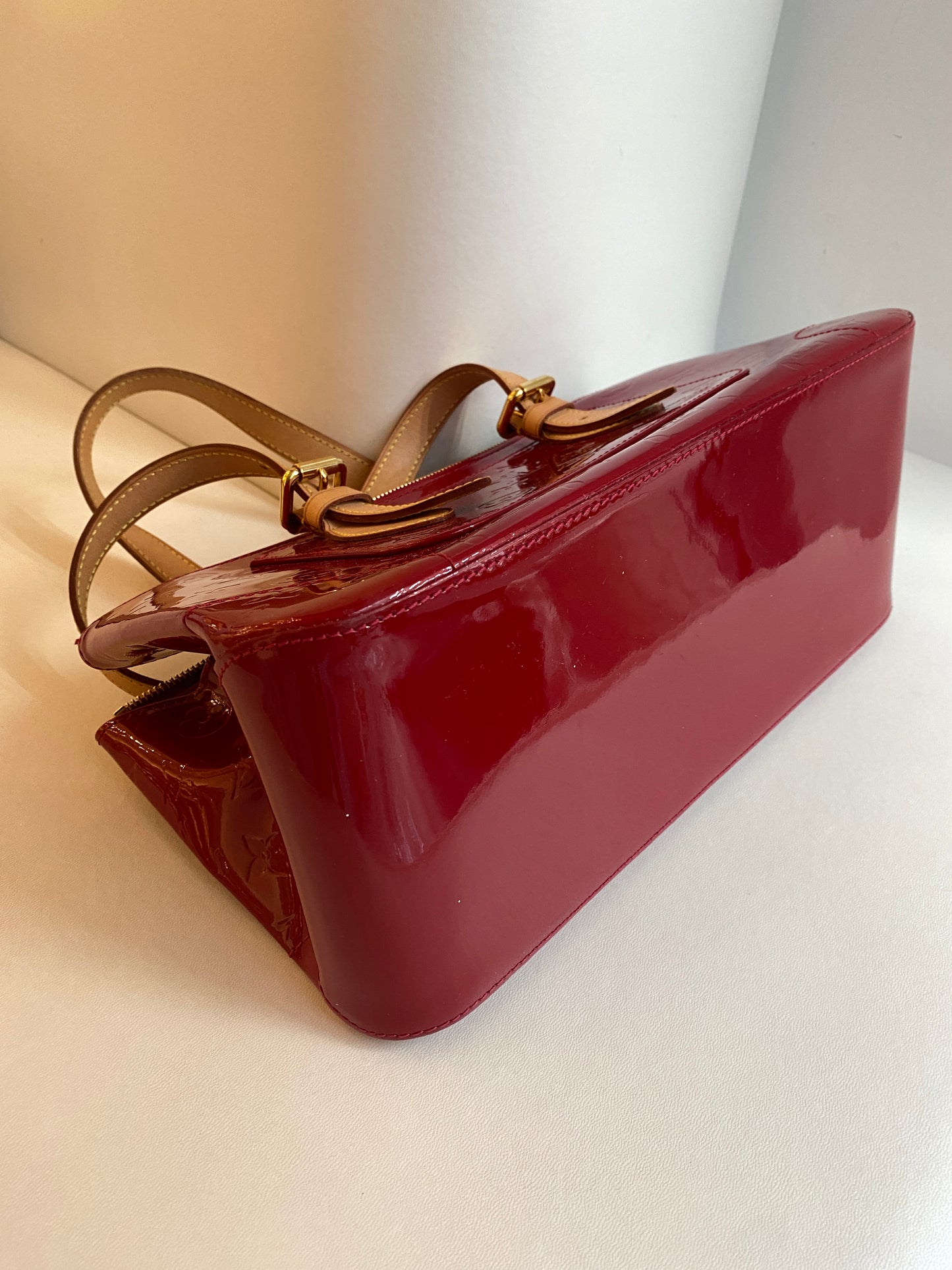 Louis Vuitton Red Vernis Rosewood Shoulder Bag