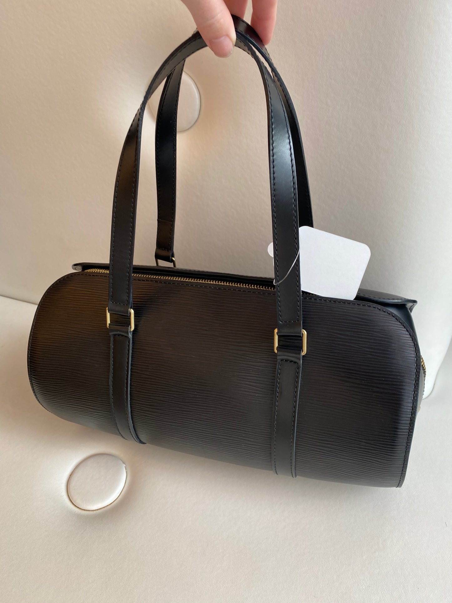 Louis Vuitton Soufflot Black Epi