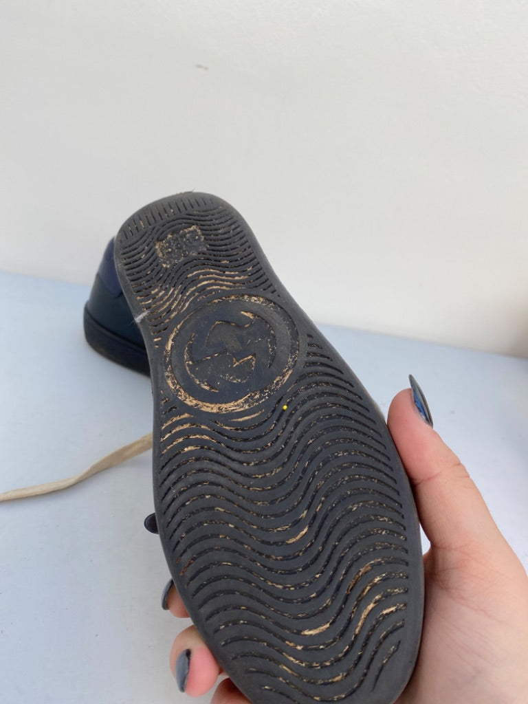 Gucci navy kids shoes