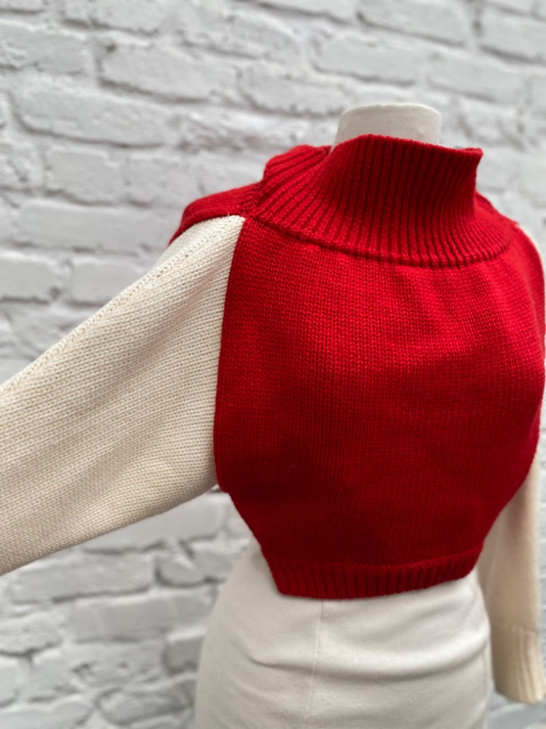 Monse Cropped Sweater, Small