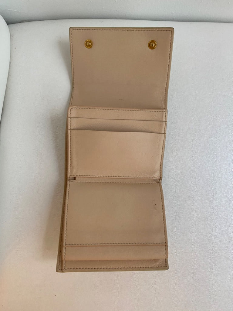Celine Cream Trifold Wallet Two Toned Cream