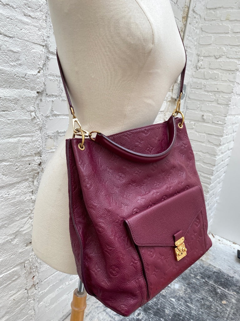 Louis Vuitton Magenta Hobo Metis
