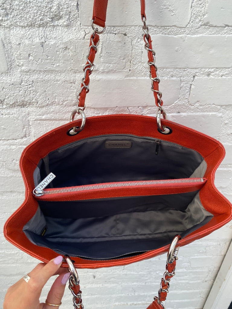 Chanel GST Caviar Orange