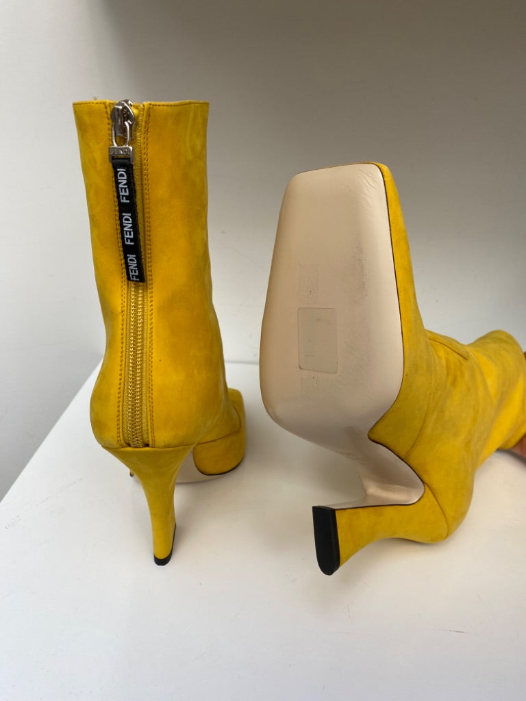 Fendi Boots Yellow Size 38.5