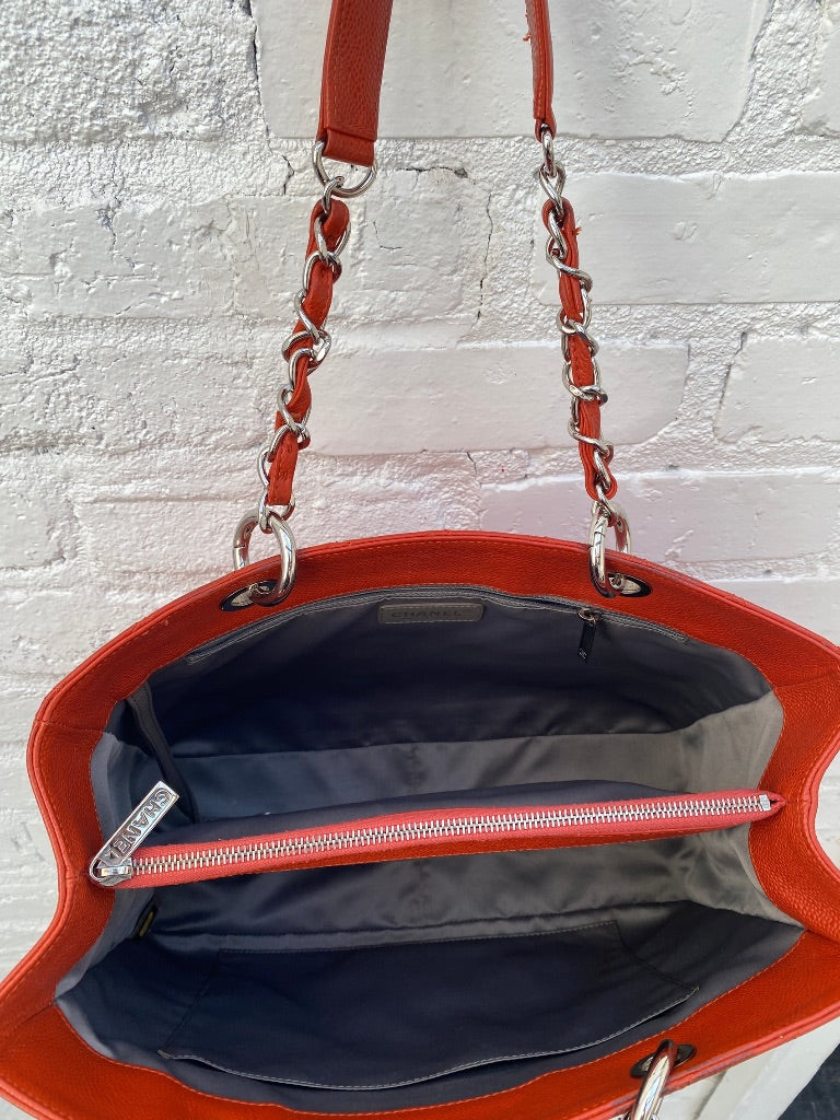 Chanel GST Caviar Orange