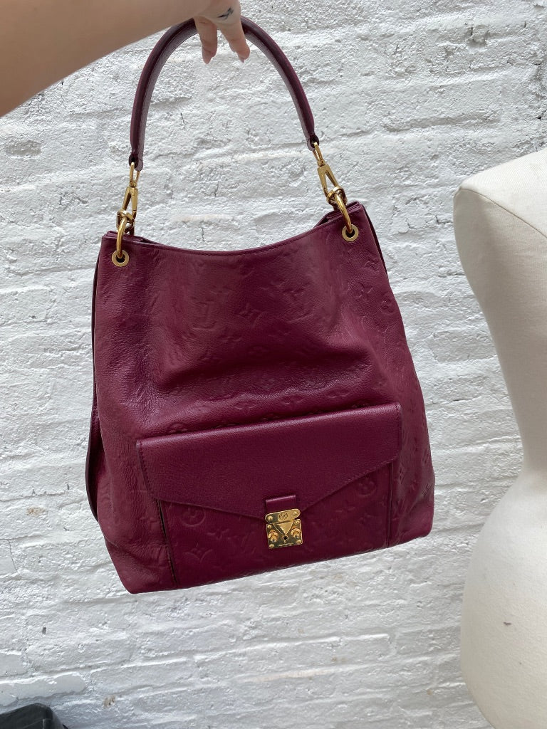 Louis Vuitton Magenta Hobo Metis