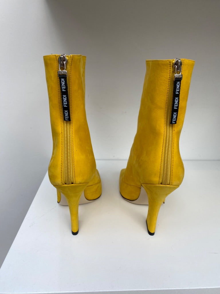Fendi Boots Yellow Size 38.5