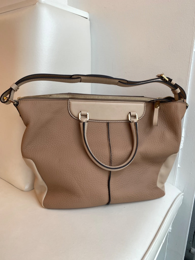 Tod’s Two Tone Tan Purse