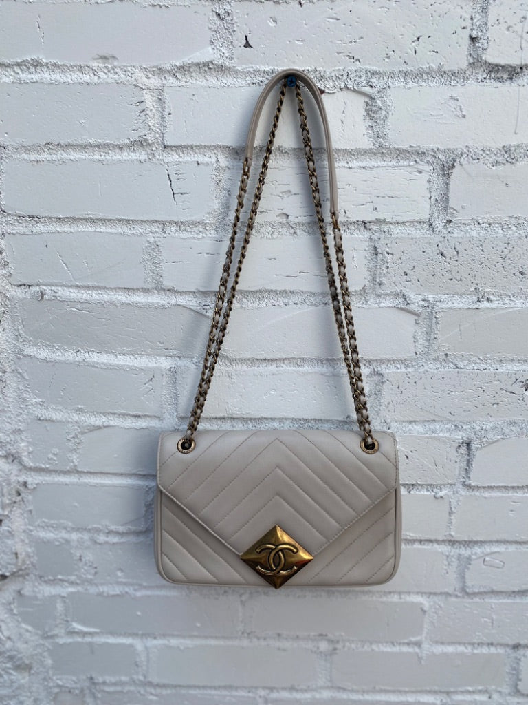 Chanel Cream Envelope Flap