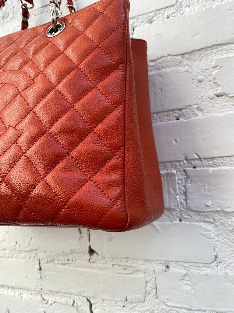 Chanel GST Caviar Orange