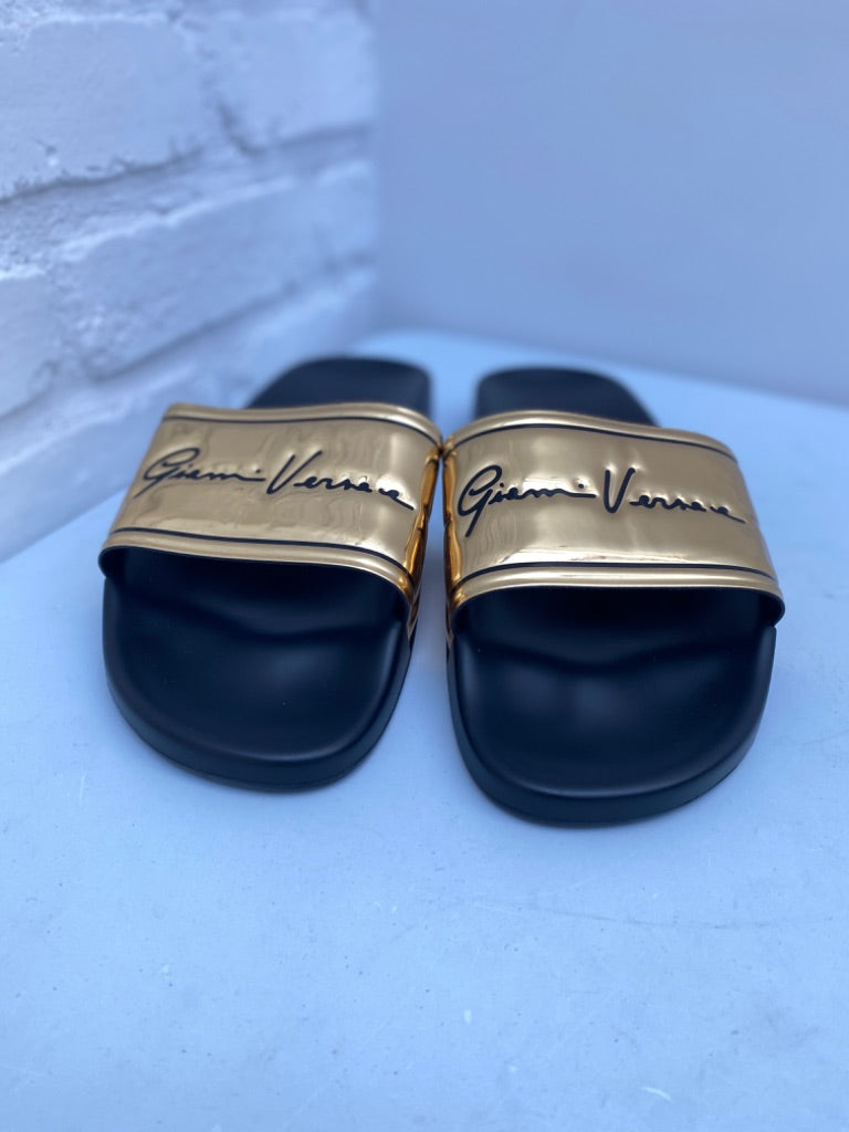 Versace Gold Slides