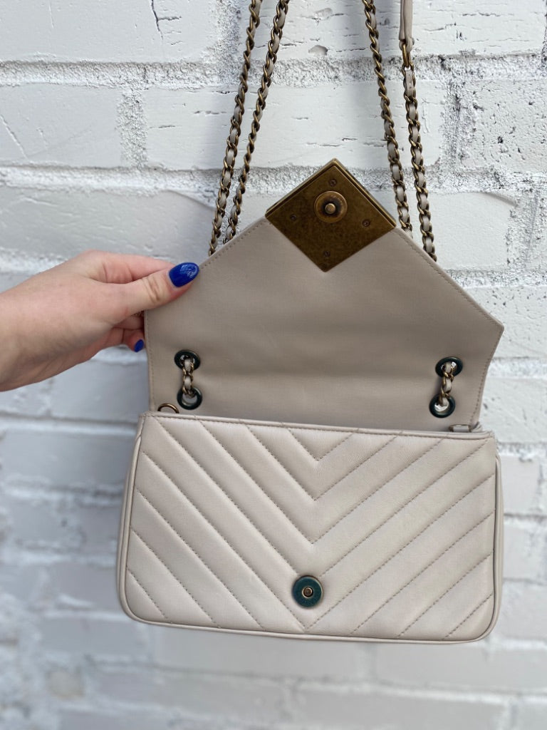 Chanel Cream Envelope Flap