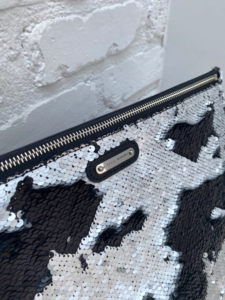 Rebecca Minkoff Large Sequin Zip Clutch
