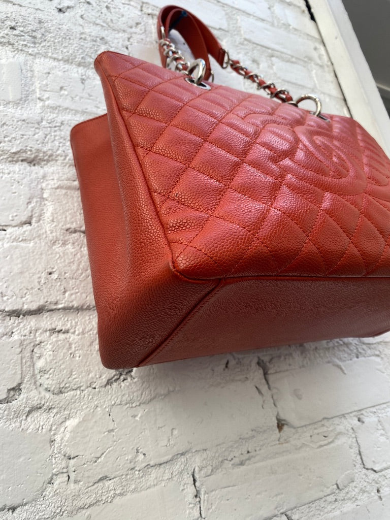 Chanel GST Caviar Orange