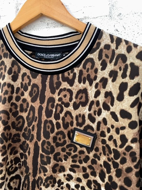 Dolce & Gabbana Leopard Tee sz 48