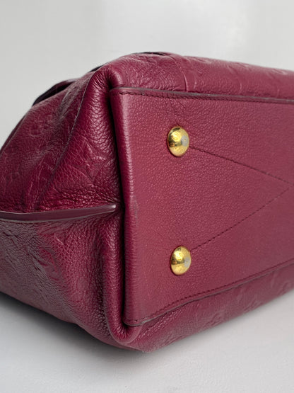 Louis Vuitton Magenta Empreinte Hobo Metis Bag GHW