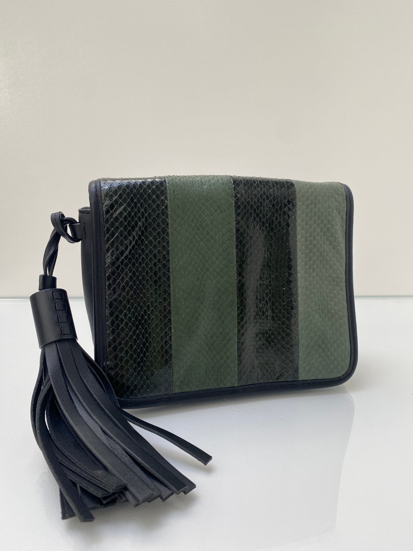 AllSaints Two Tone Green Crossbody