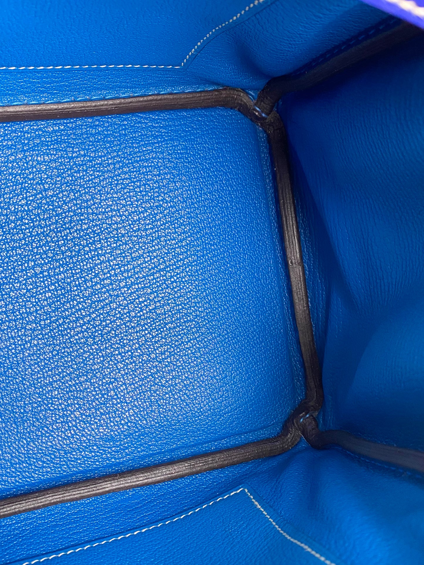 Hermes Birkin 25 Candy Blue Electric Mykonos Epsom PHW #O