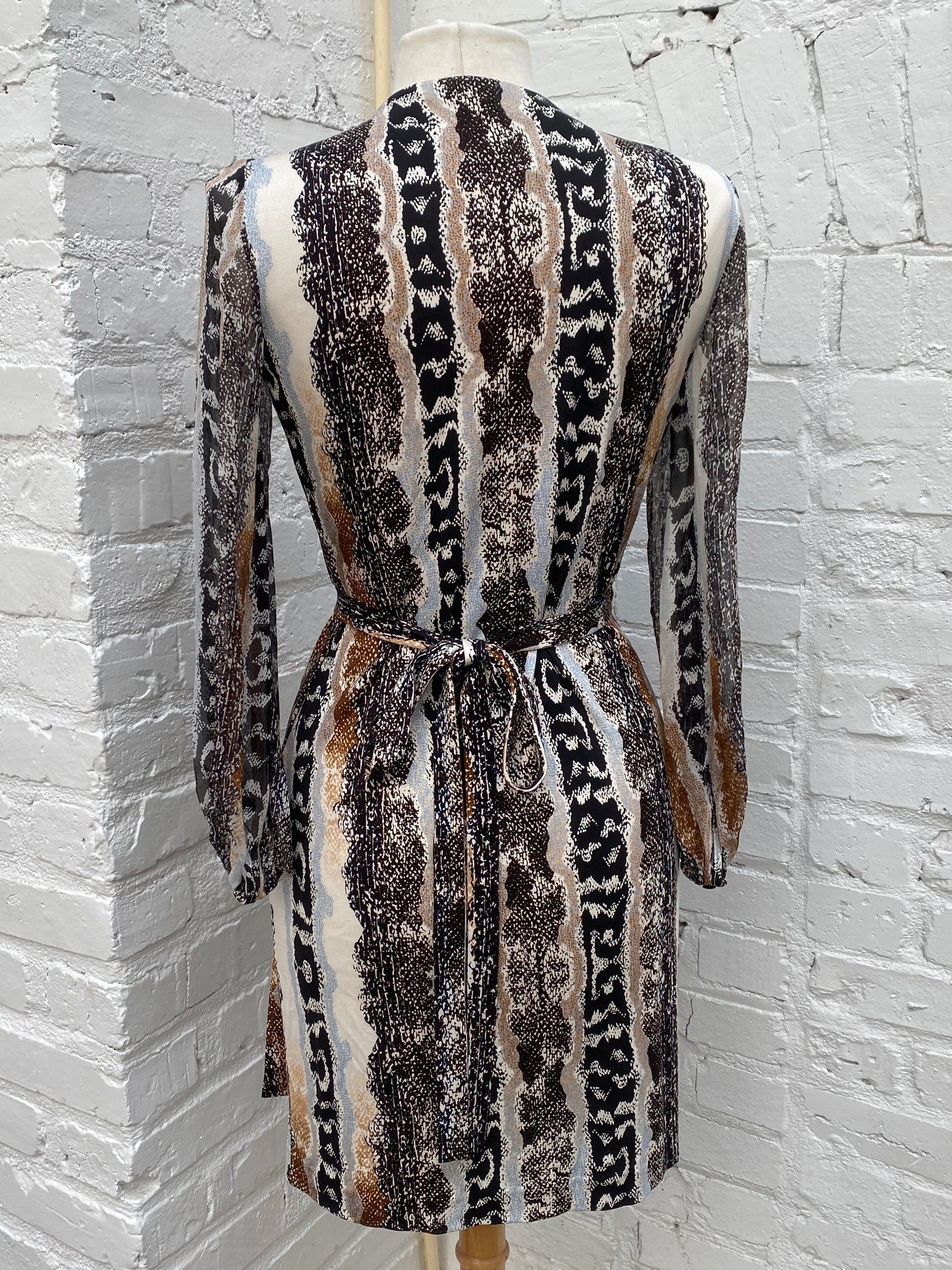 Diane von Furstenberg Multicolor Wrap Dress, 6