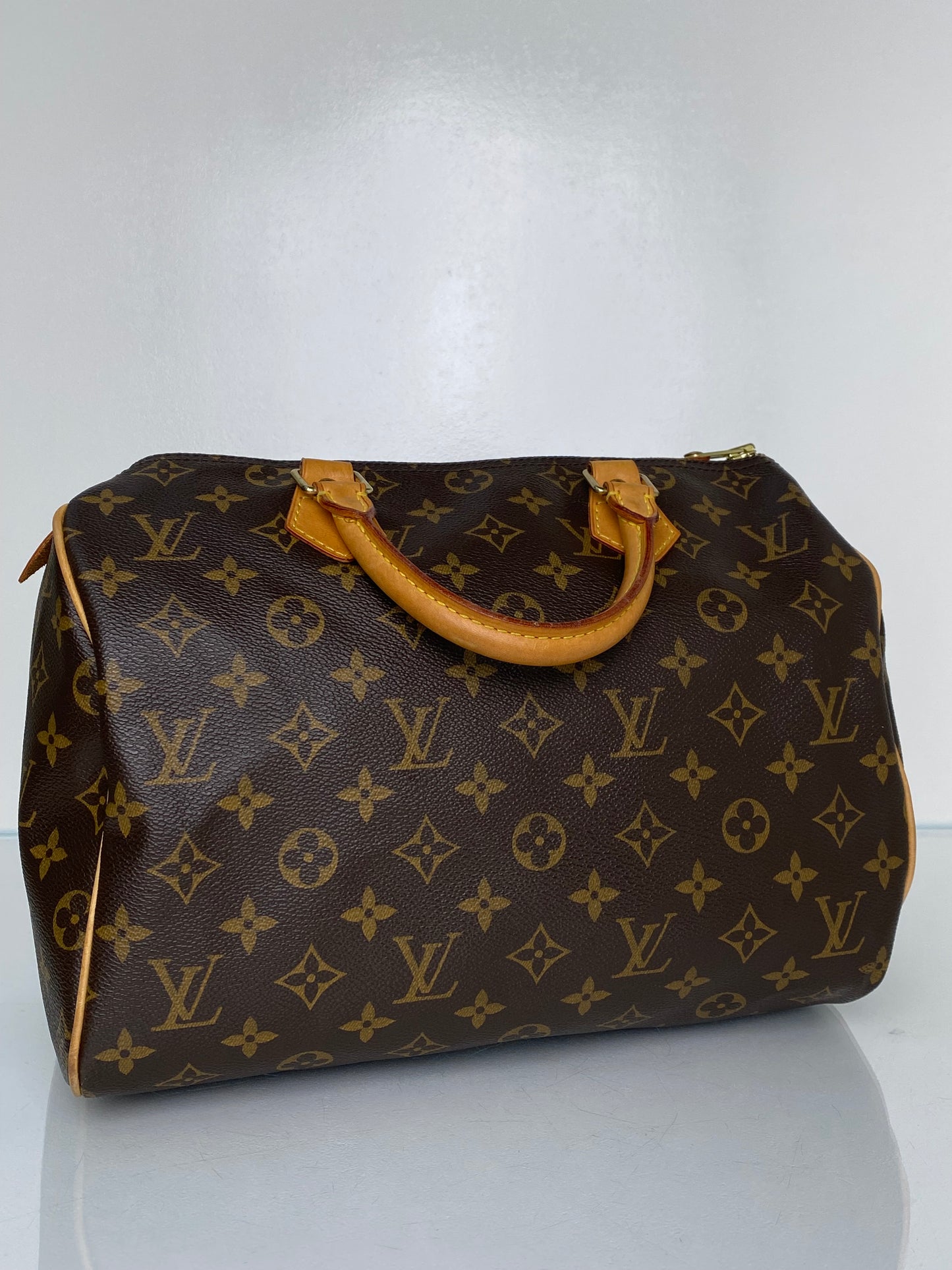 Louis Vuitton Canvas Monogram Speedy 30 Bag GHW
