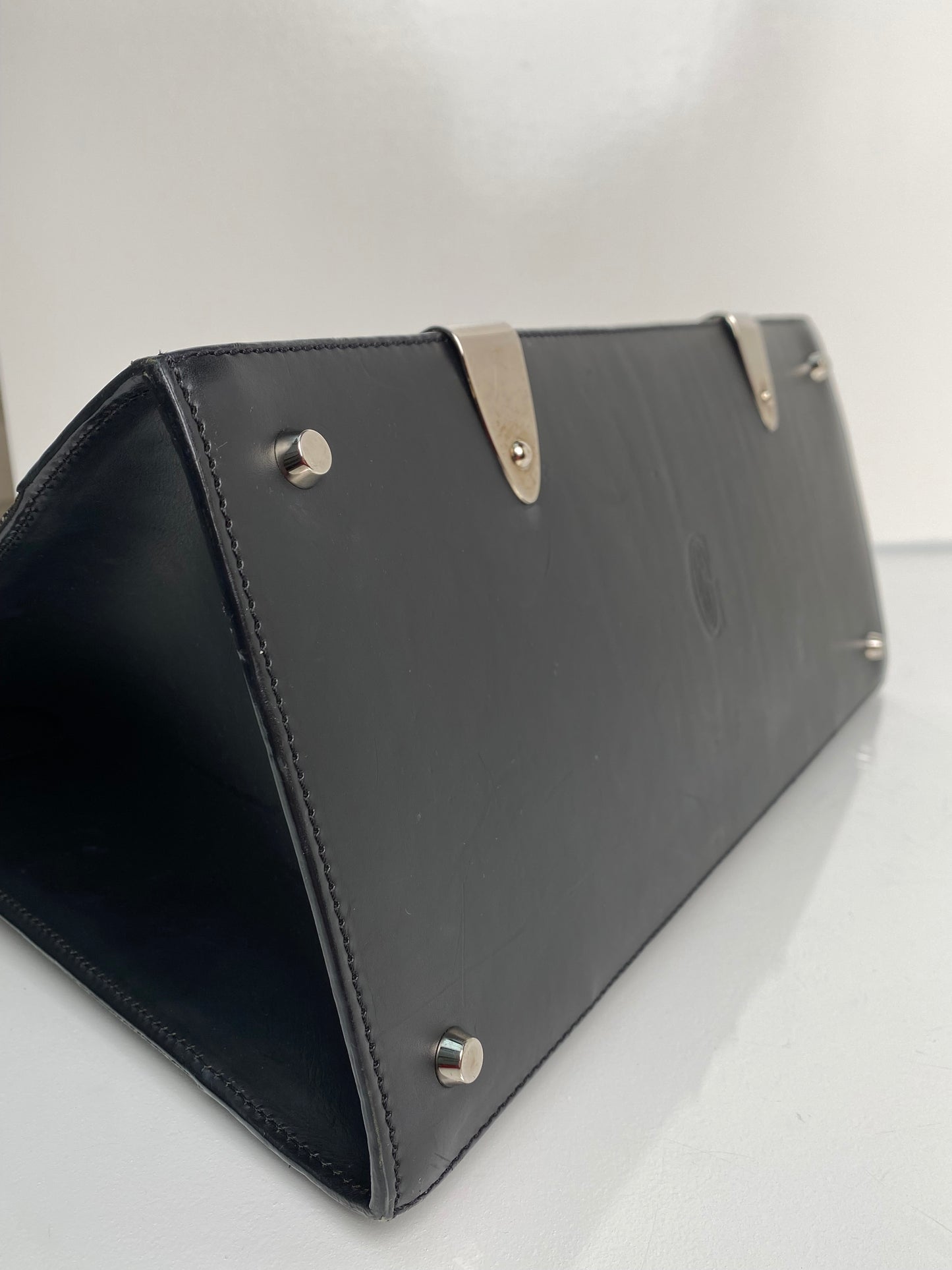 Goyard Black PM Goyardine Top Handle Tote Bag SHW