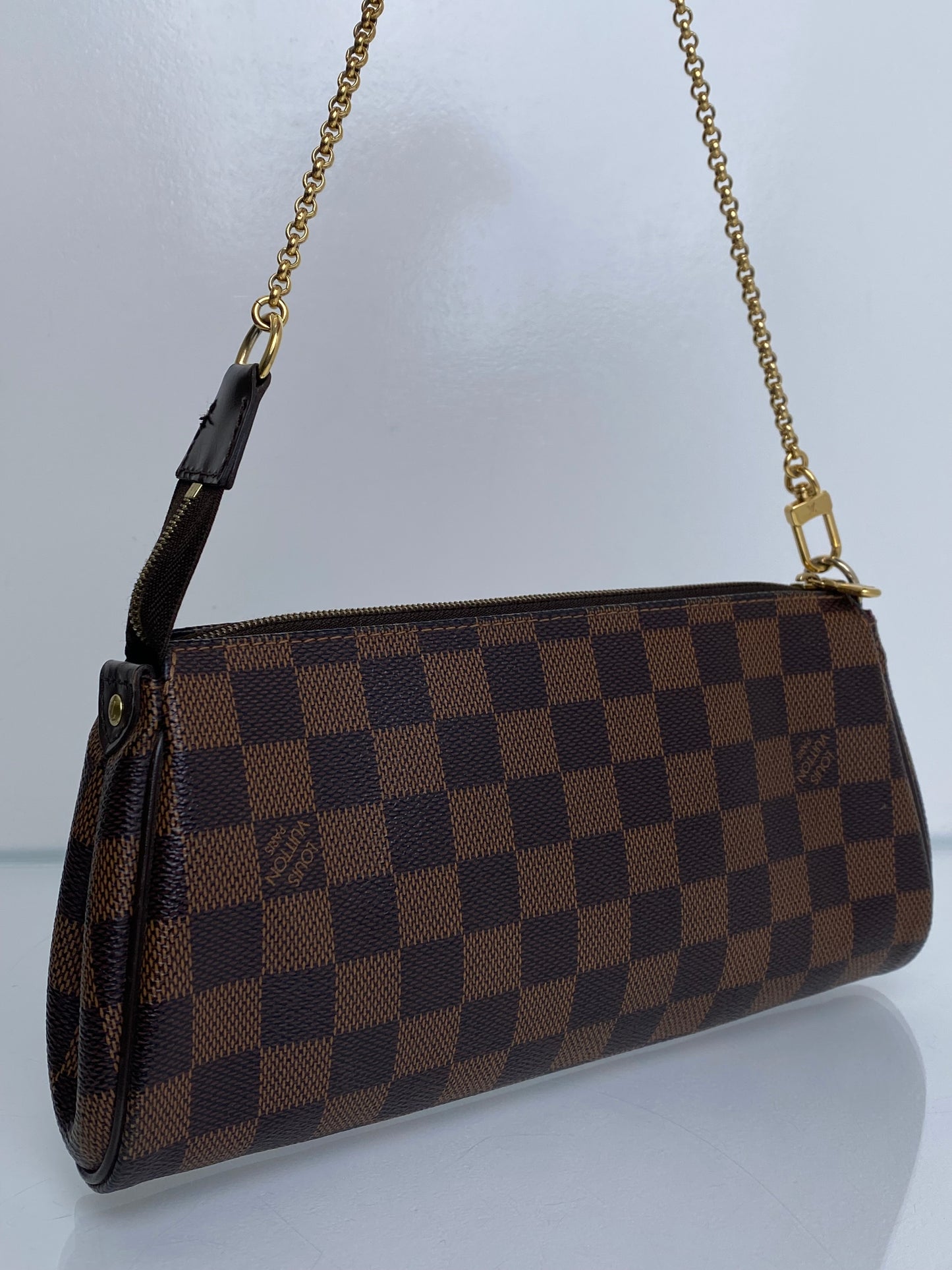 Louis Vuitton Damier Ebene Canvas Eva Bag GHW
