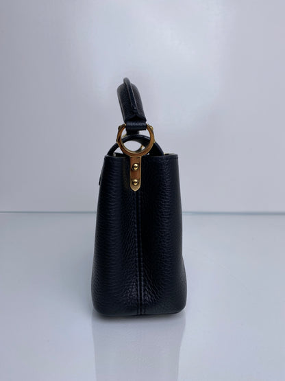 Louis Vuitton Black Mini Capucines Bag GHW