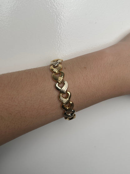 14KY Heart Bracelet