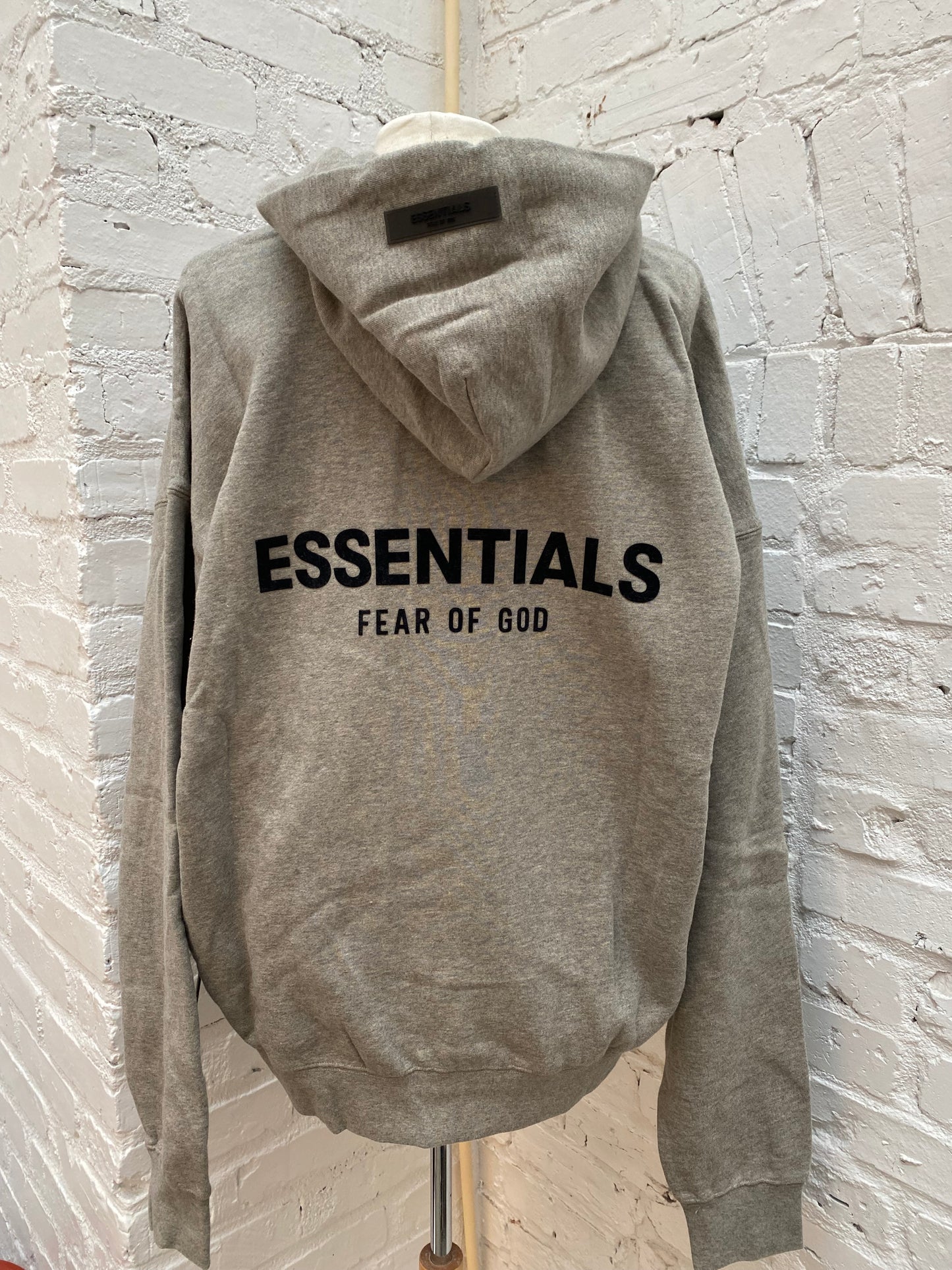 Essentials Dark Oatmeal Hoodie, L