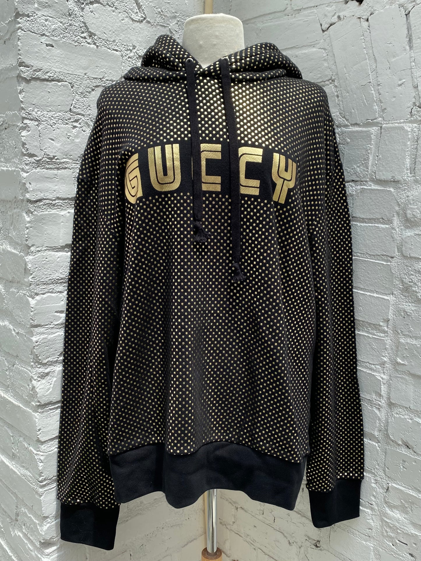 Gucci Black & Gold “Guccy” Sweatshirt, XL