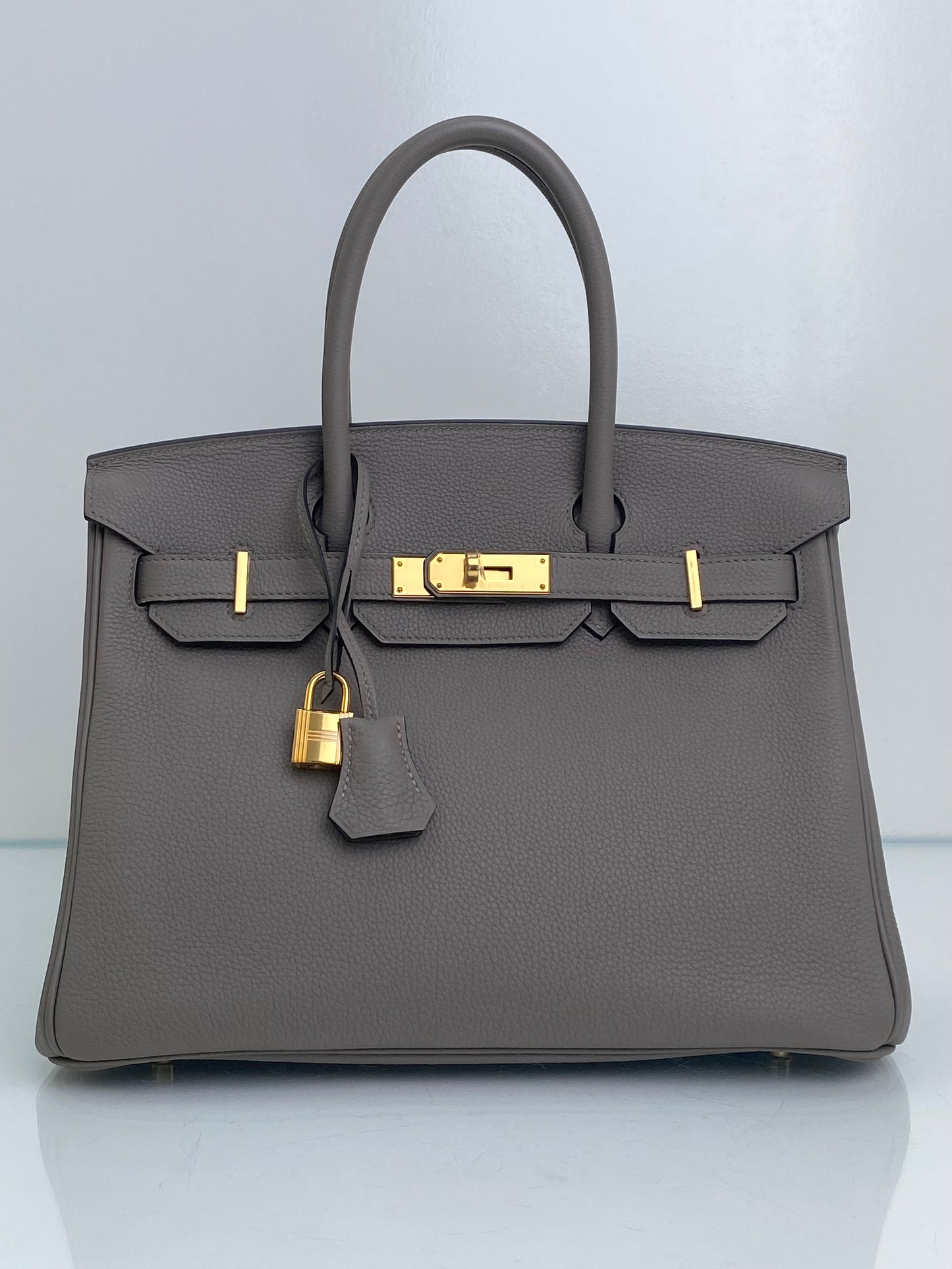 Hermes Birkin 30 Gris Asphalte Togo GHW #C