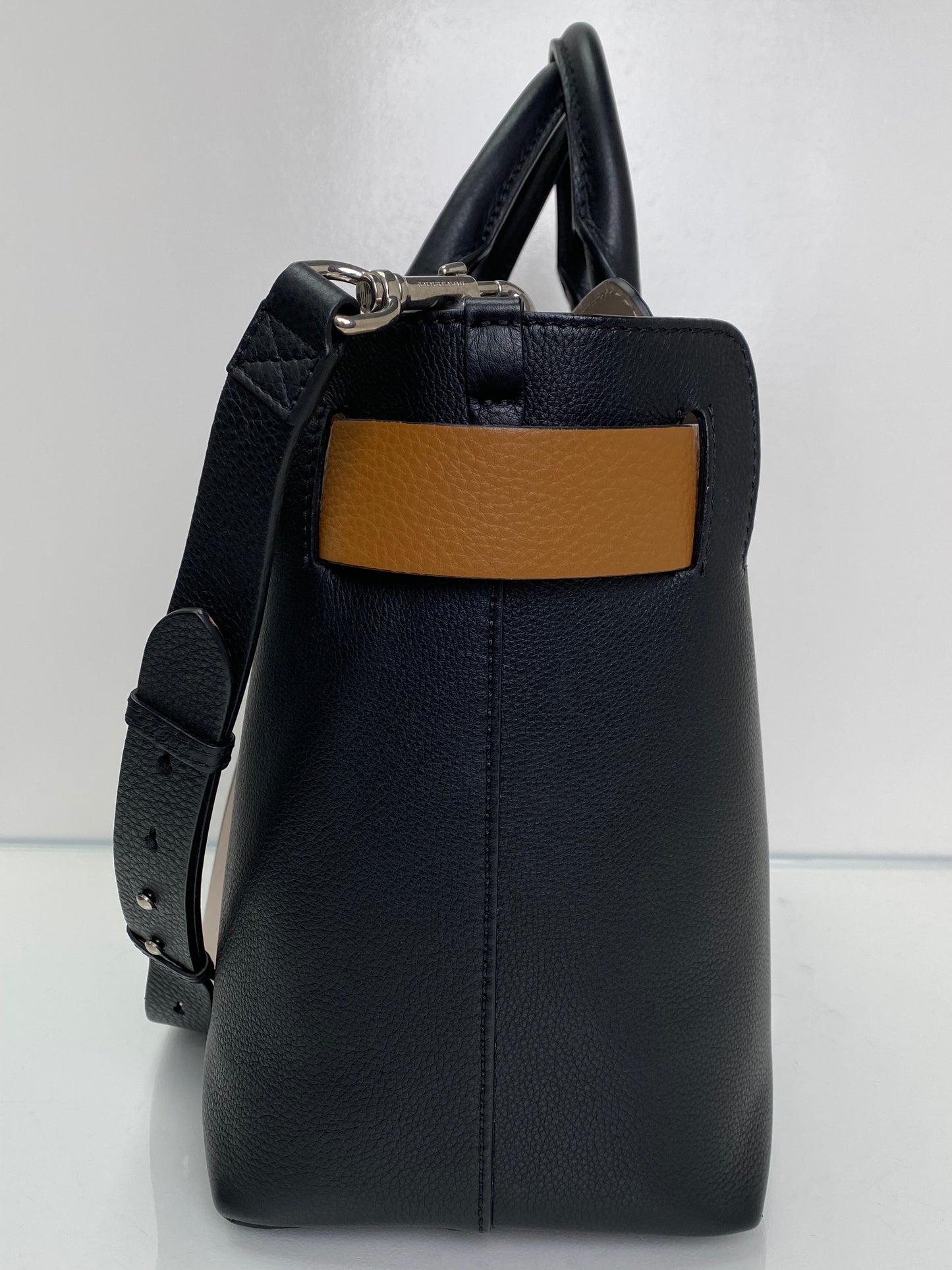 Burberry Black & Brown Marais Belt Bag SHW