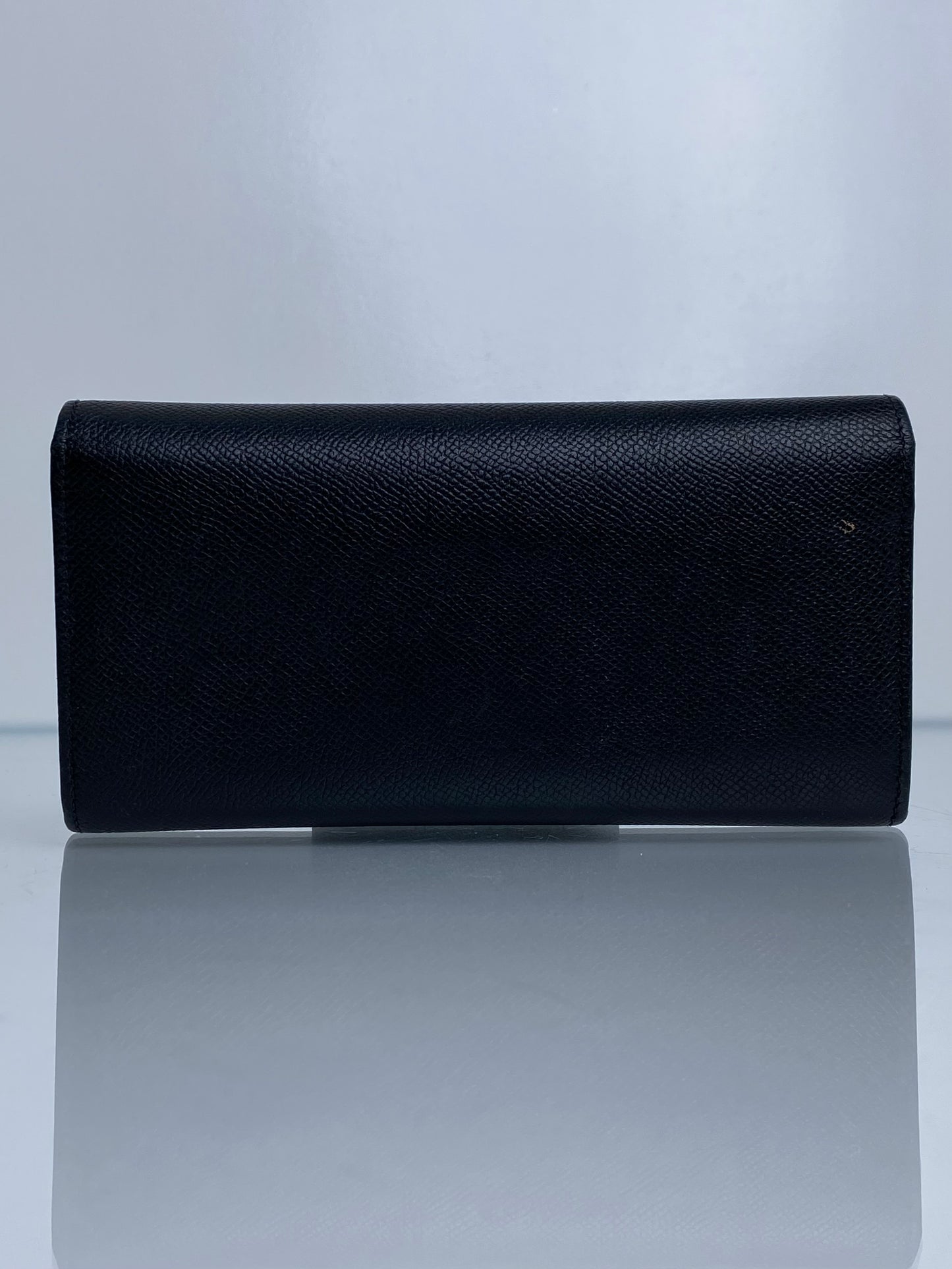 Salvatore Ferragamo Black Logo Wallet GHW