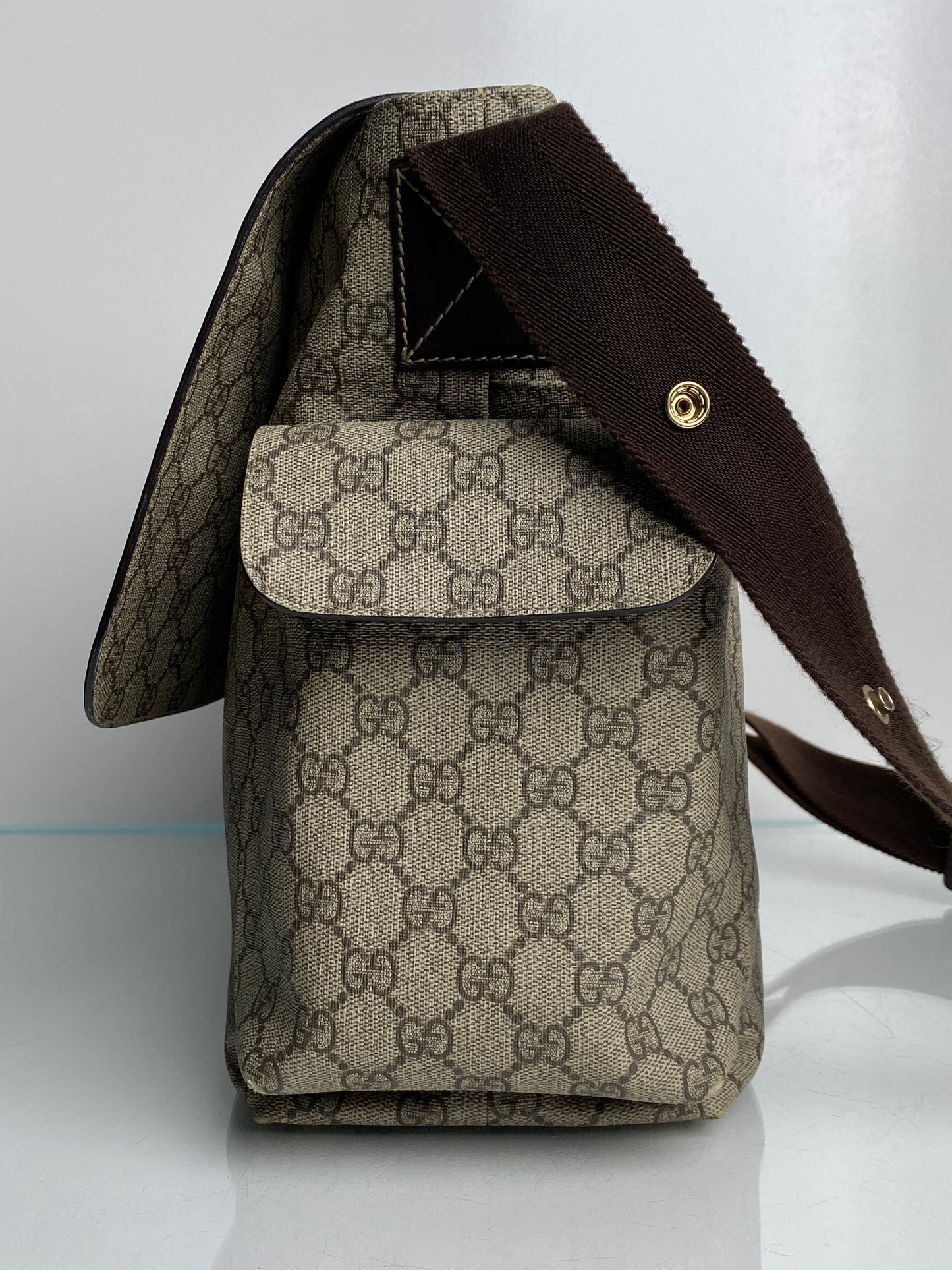 Gucci Guccisima Canvas Diaper Bag GHW