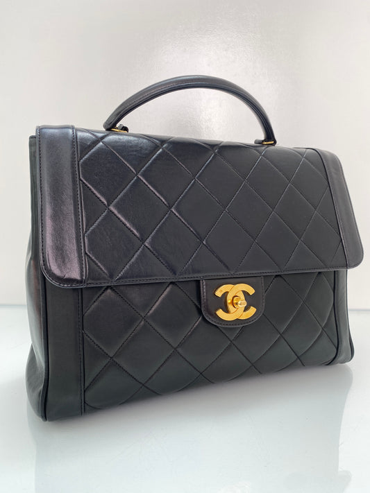 Chanel Kelly Vintage Black Lambskin GHW #07