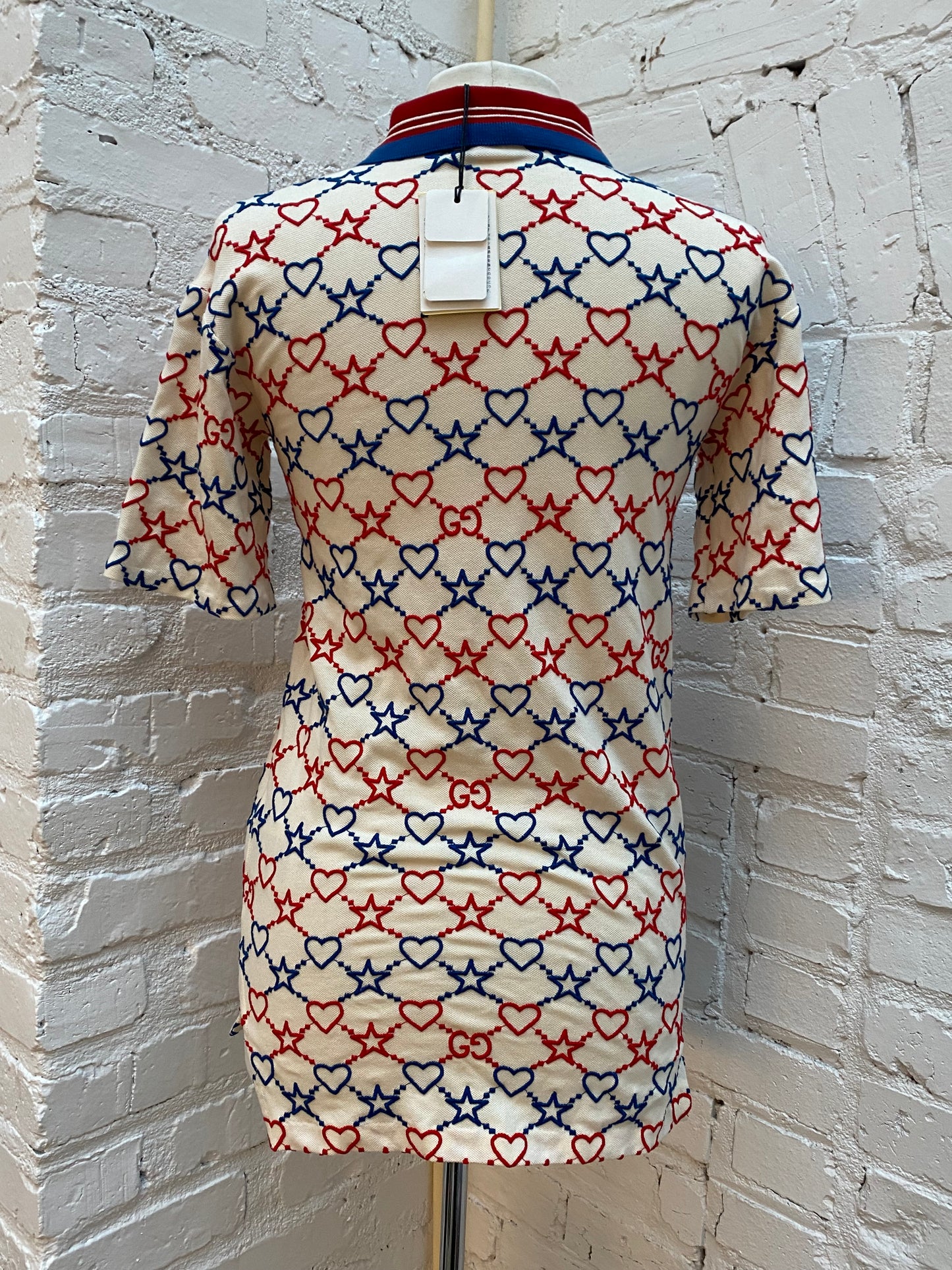 Gucci Kids Heart & Star Logo Polo, 8Y