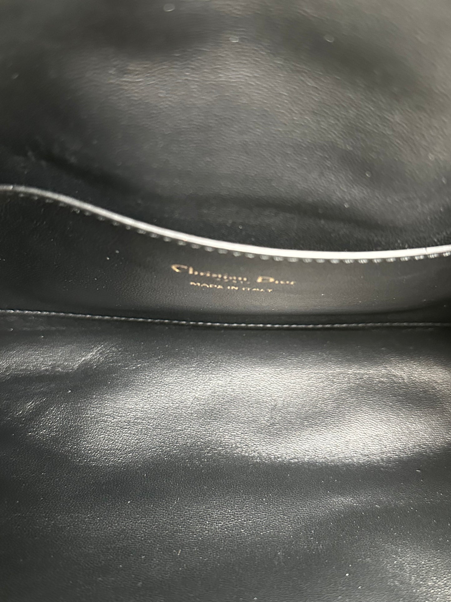 Dior Black & Crystal Tassel New Line A M Lambskin Bag GHW