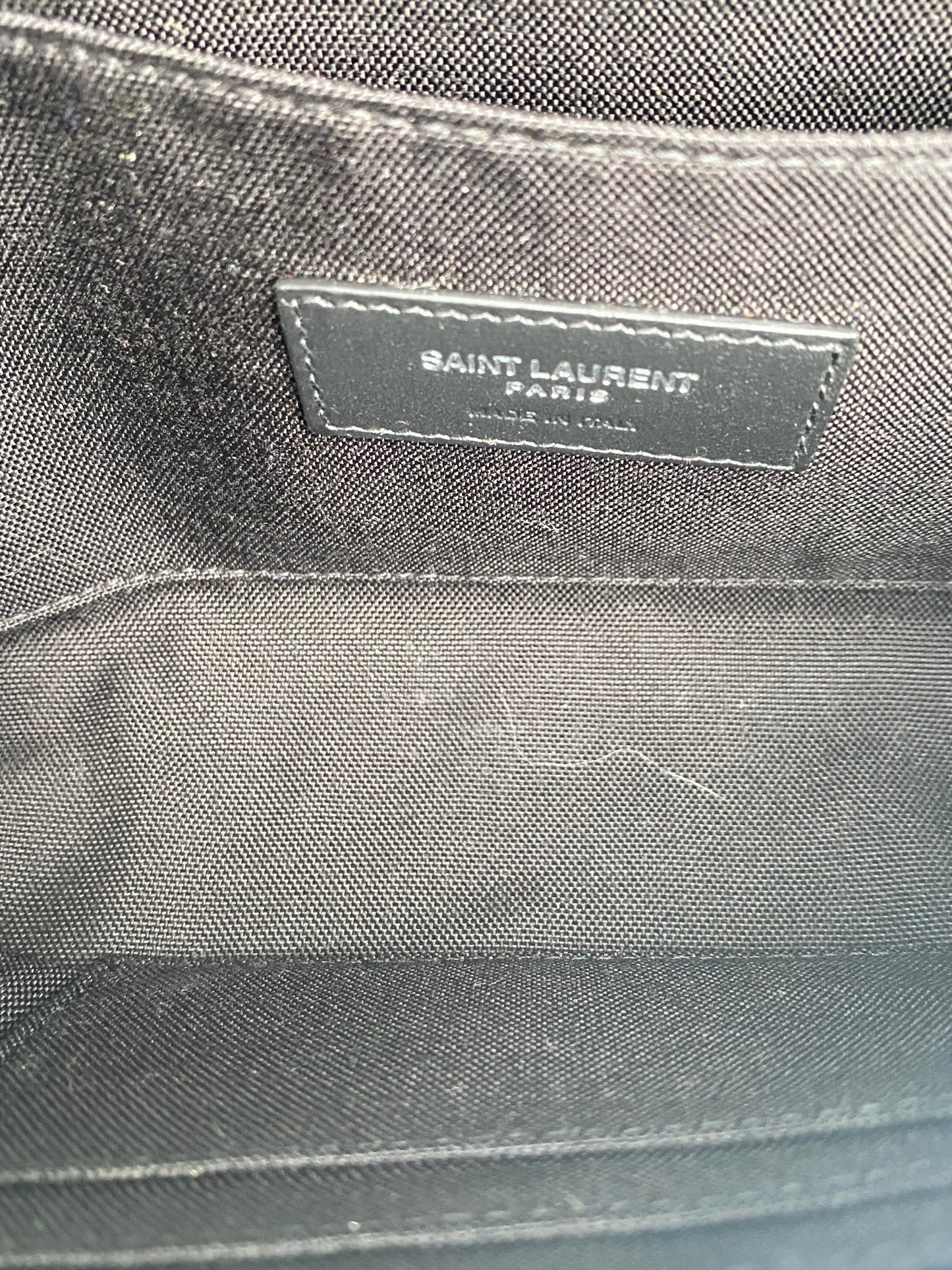 Saint Laurent Blue, Green, & Red Striped Wool Bum Bag SHW