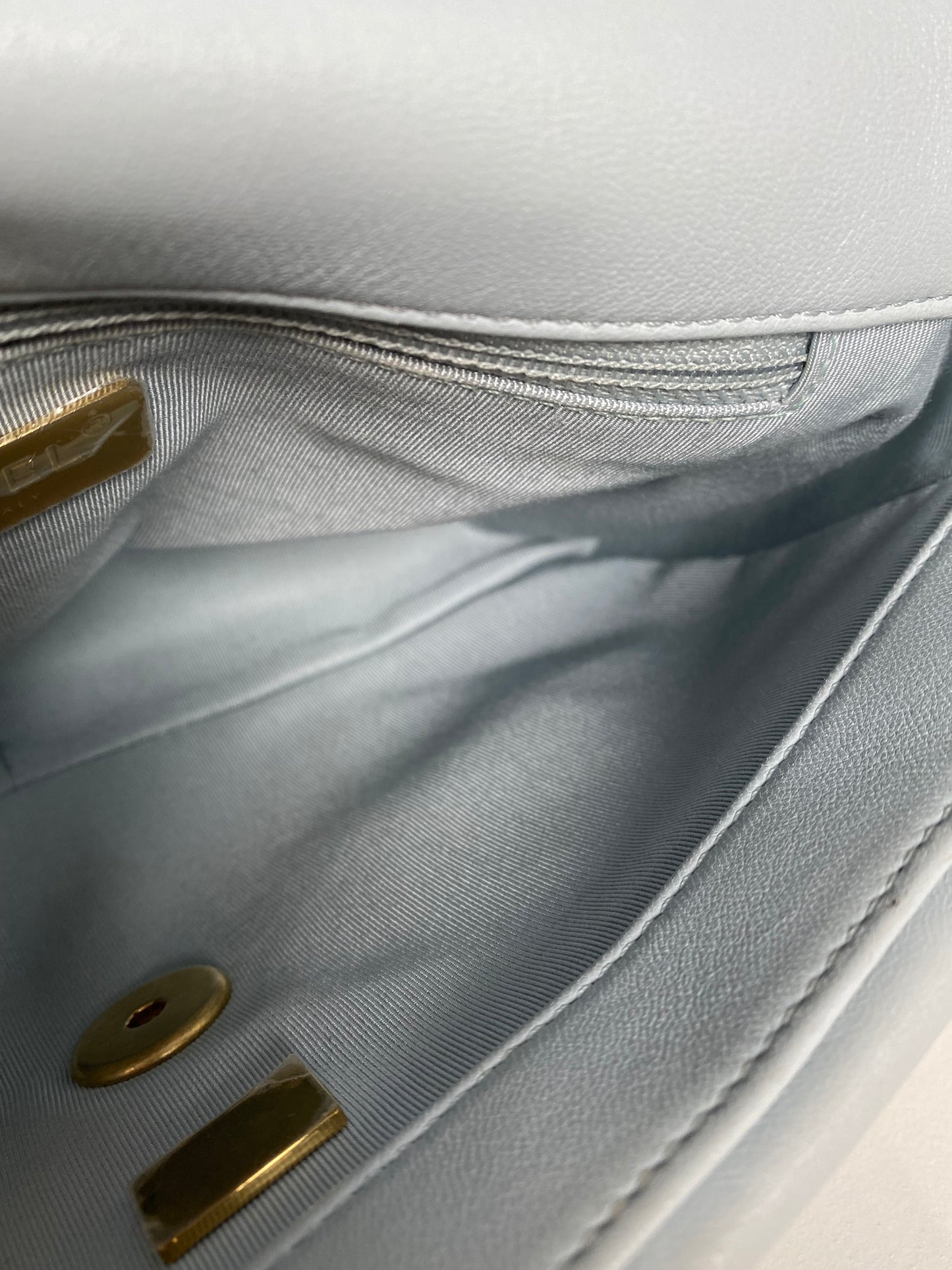 Chanel 19 Pale Blue Calfskin TTHW