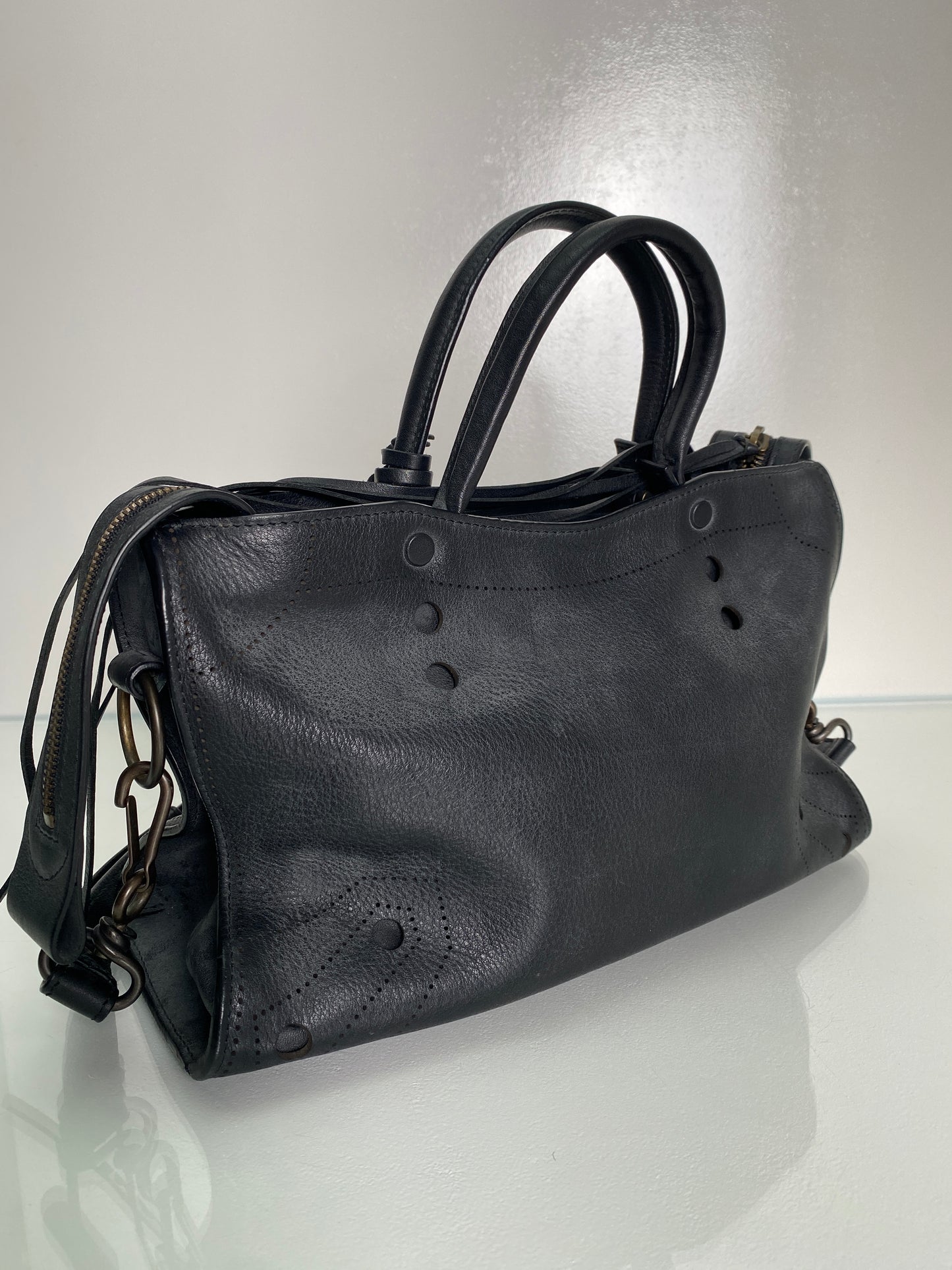 Balenciaga Small Blackout City Bag