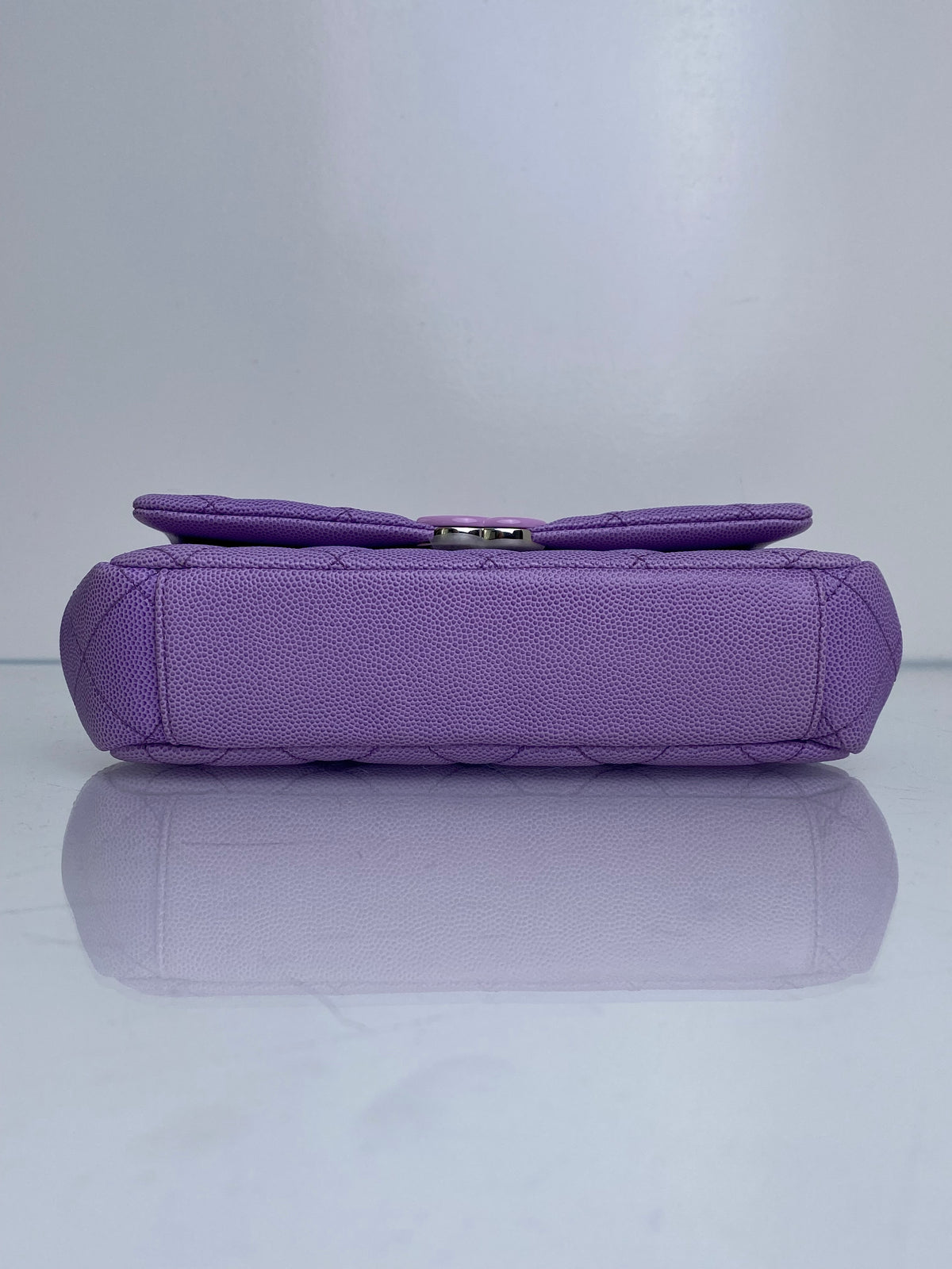 Chanel Mini Purple Ombre Flap Acrylic Chain Bag SHW