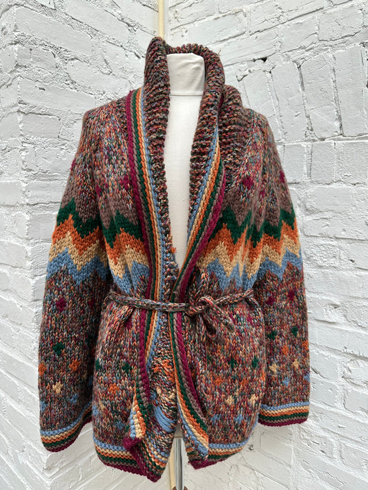 Wool Knit Multicolor Sweater