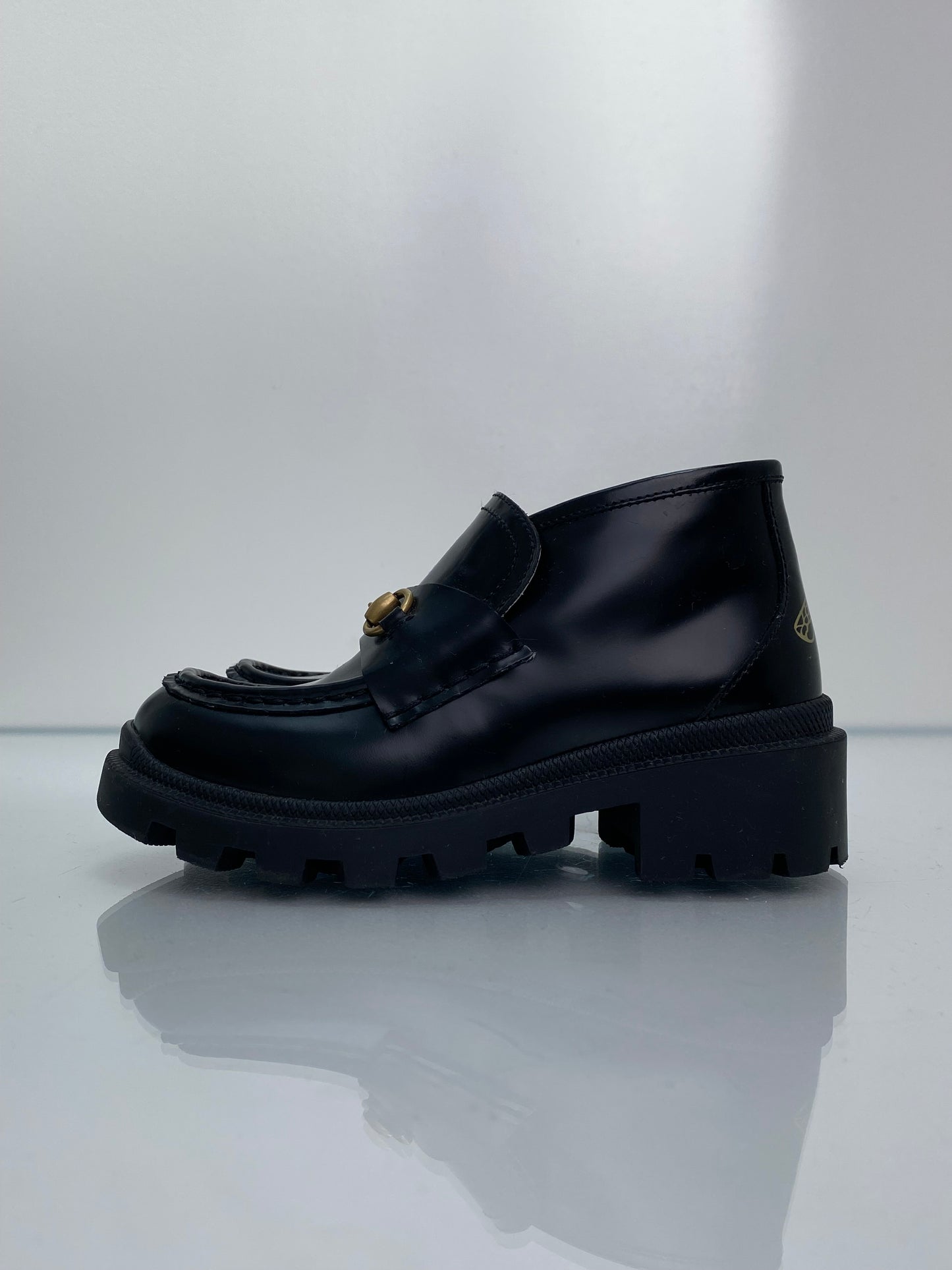 Gucci Children’s Black Horse Bit Loafers, 30