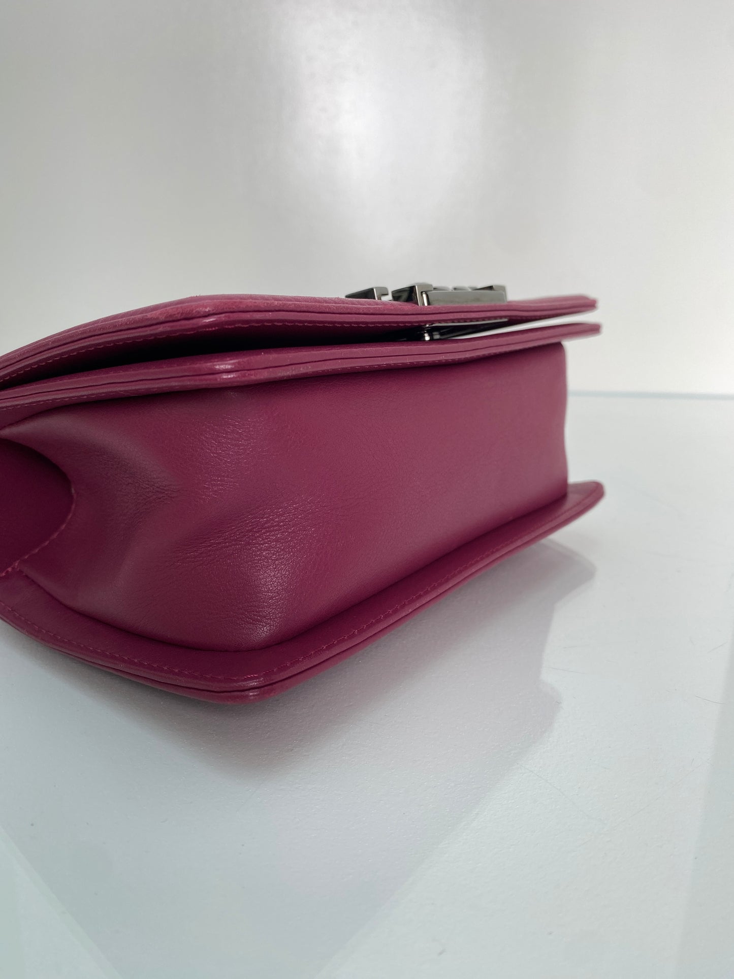 Chanel Raspberry Purple Small Boy Bag RHW