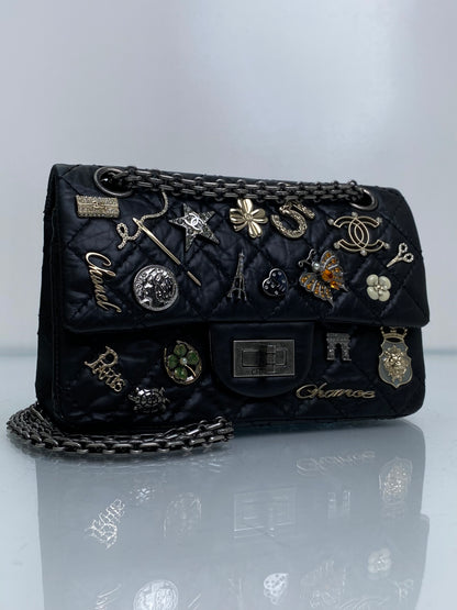 Chanel Black Small 2.55 Reissue Lucky Charms Calfskin Bag RHW