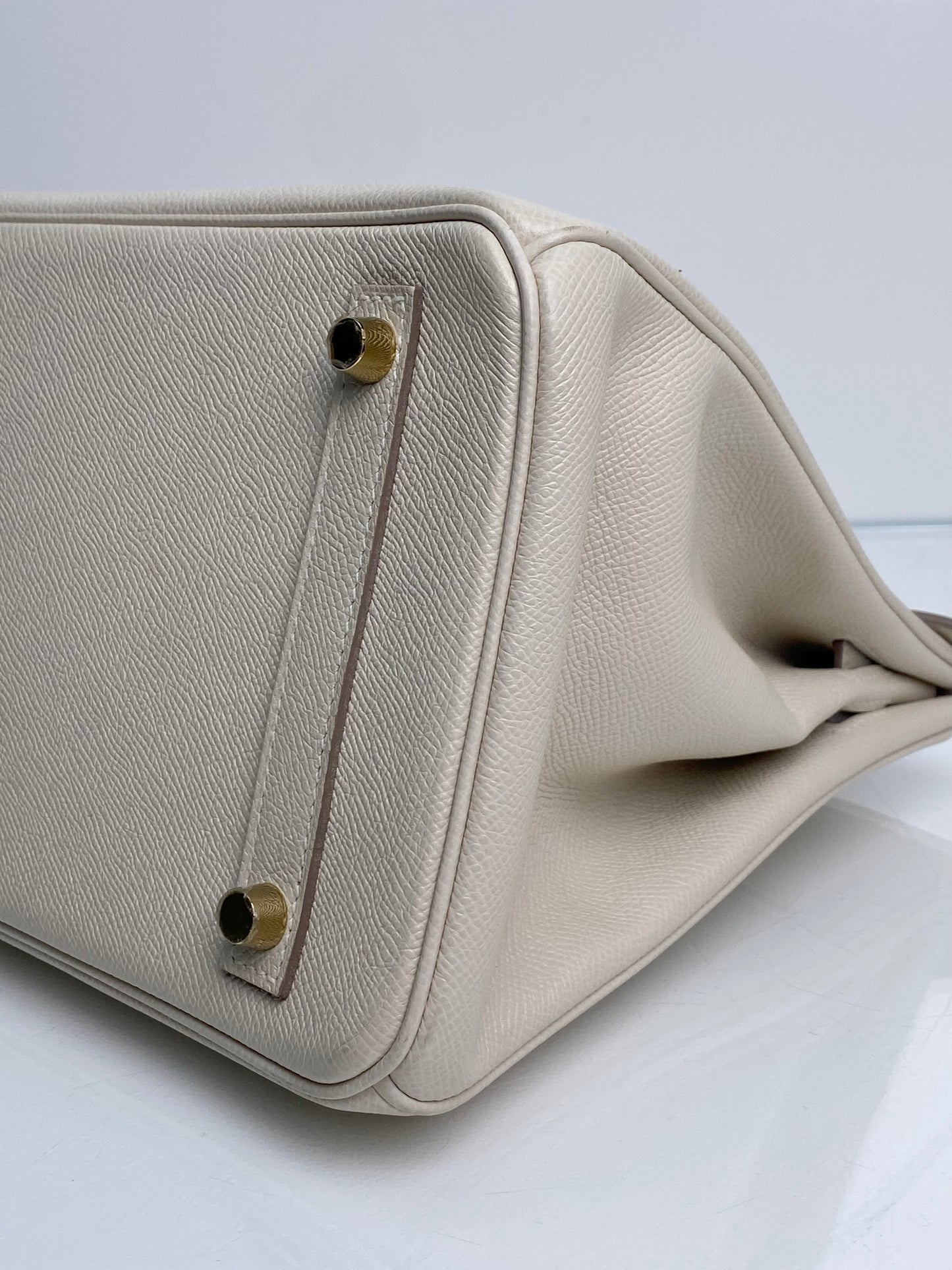 Hermes Birkin 30 Craie Epsom GHW #T